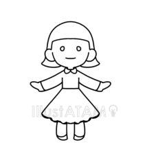 3頭身の女の子のキャラ