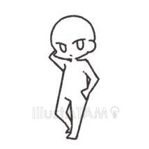 3頭身の男の子（ポーズ）