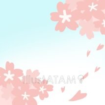4月の背景（桜吹雪）,4月,4月の桜吹雪,4月の背景,桜のイラスト素材