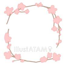 4月の花のフレーム