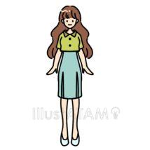 8頭身の女性キャラ