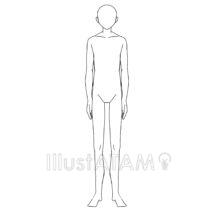 8頭身の男性（アタリ）