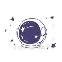 おしゃれなかわいい宇宙飛行士