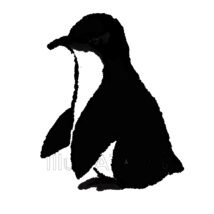 おしゃれなかわいい手書きのペンギン,かわいいペンギン,ペンギン,動物のイラスト素材