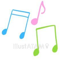 おしゃれなかわいい音符