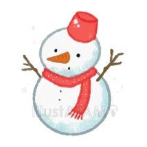 おしゃれなゆるい雪だるま