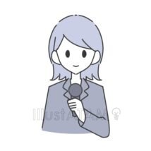 おしゃれなアナウンサー,アナウンサー,ニュース,ビジネス,女性のイラスト素材