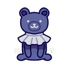 おしゃれなクマのぬいぐるみ