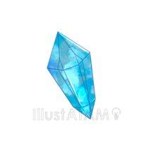 おしゃれなクリスタル（青色）