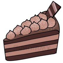 おしゃれなチョコレートケーキ