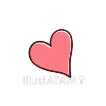 おしゃれなハート（ピンク色）