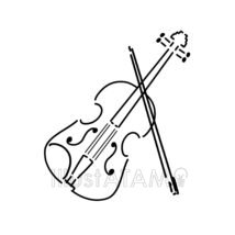 おしゃれなバイオリン,おしゃれな線画,おしゃれな音楽,バイオリン,線画のイラスト素材