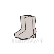 おしゃれなブーツ（ベージュ）