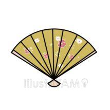 おしゃれな扇子（花柄）