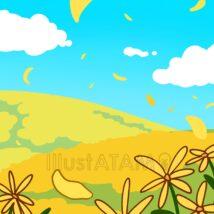 おしゃれな春の草原