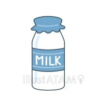 おしゃれな牛乳瓶