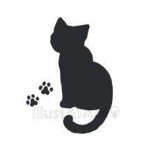 おしゃれな猫（シルエット）
