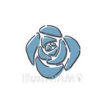 おしゃれな薔薇（青色）