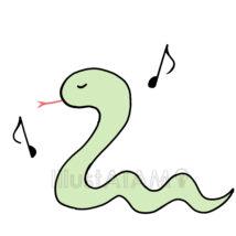 おでかけするヘビ