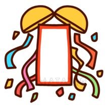 お祝いの装飾