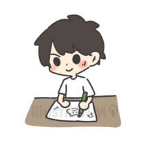 お絵かきする男の子