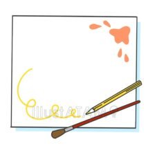 お絵かきの枠