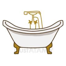 お風呂（バスタブ）,お風呂のイラスト素材