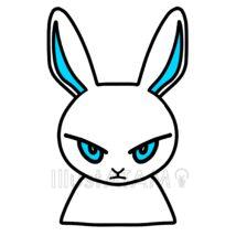 かっこいいうさぎ（青目）