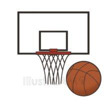 かっこいいバスケットボール（ゴール付き）