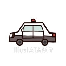 かっこいいパトカー,かっこいい,パトカー,働く車,車のイラスト素材