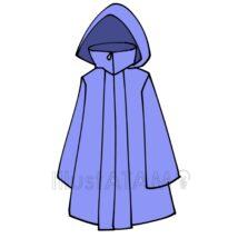 かっこいいレインコート（青色）