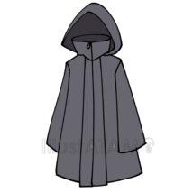 かっこいいレインコート（黒色）