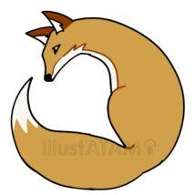 かっこいい簡単なキツネ