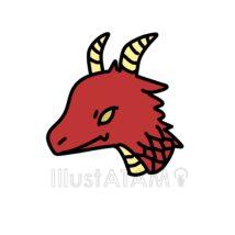 かっこいい簡単な竜