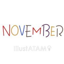 かわいい11月（英語）