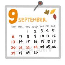 かわいい9月カレンダー