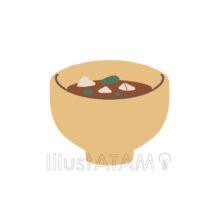 かわいいみそ汁（赤だし）