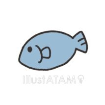 かわいいゆるい手書きの魚,かわいい海の生き物,かわいい魚,ゆるい海の生き物,ゆるい魚,海の生き物,魚のイラスト素材