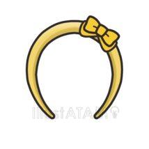 かわいいカチューシャ（イエロー）