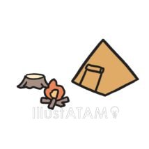 かわいいキャンプ