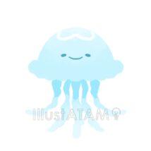 かわいいクラゲ（水色）