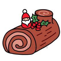 かわいいクリスマスケーキ（チョコレート）