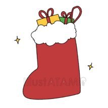 かわいいクリスマス靴下,かわいいプレゼント,クリスマス,クリスマス靴下,プレゼントのイラスト素材