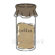 かわいいコーヒー牛乳,コーヒー,牛乳,牛乳瓶,瓶,飲み物のイラスト素材