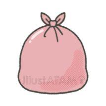 かわいいゴミ袋（ピンク色）
