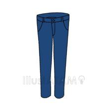 かわいいジーンズ（青色）