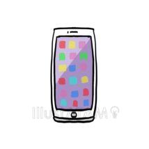 かわいいスマホ（白色）