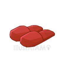 かわいいスリッパ（赤色）