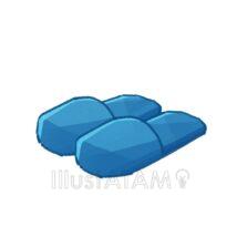 かわいいスリッパ（青色）