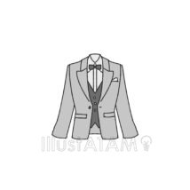 かわいいタキシード,ウェディング,かわいい,スーツ,タキシード,服のイラスト素材